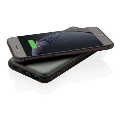 Powerbank inalámbrico carga rápida 10.000 mAh 10W con PD gris | sin montaje de publicidad | no disponible | no disponible