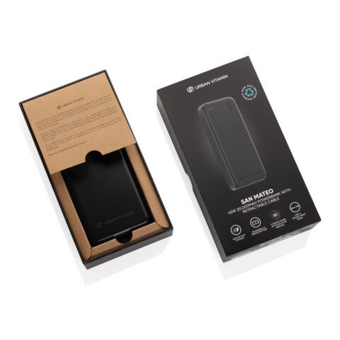 Powerbank Urban Vitamin San Mateo 45W y 20.000 mAh negro | sin montaje de publicidad | no disponible | no disponible