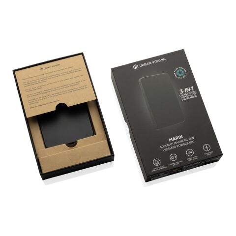 Batería inalámbrica magnética Urban Vitamin Marin 5000 mAh negro | sin montaje de publicidad | no disponible | no disponible