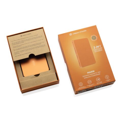 Batería inalámbrica magnética Urban Vitamin Marin 5000 mAh naranja