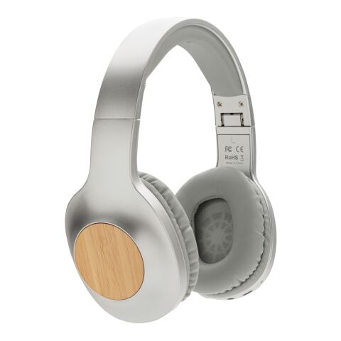 Auriculares inalámbricos Dakota bambú gris-gris | sin montaje de publicidad | no disponible | no disponible