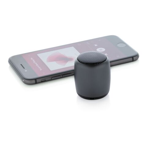 Mini altavoz inalámbrico de aluminio gris antracita | sin montaje de publicidad | no disponible | no disponible