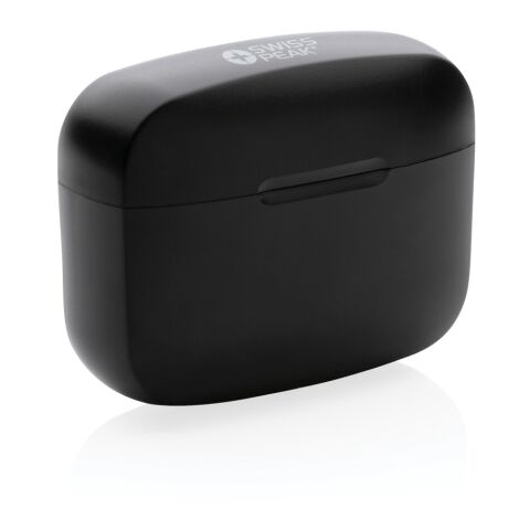 Auriculares RCS de plástico reciclado Swiss Peak ANC TWS negro | sin montaje de publicidad | no disponible | no disponible