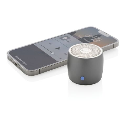 Altavoz de graves de 3W de aluminio reciclado Swiss Peak RCS gris | sin montaje de publicidad | no disponible | no disponible