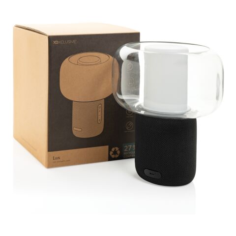 Lámpara altavoz plástico reciclado Lux RCS 10W negro | sin montaje de publicidad | no disponible | no disponible