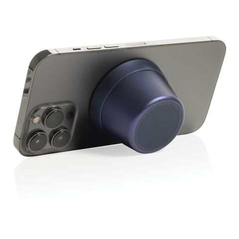 Altavoz magnético 5W de aluminio reciclado Nivio RCS azul | sin montaje de publicidad | no disponible | no disponible
