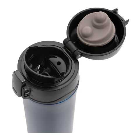 Taza metálica al vacío con cierre fácil azul | sin montaje de publicidad | no disponible | no disponible