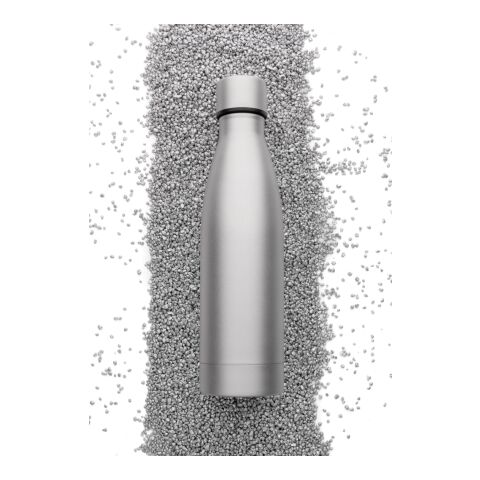 Botella sólida de acero inoxidable reciclado RCS plata | sin montaje de publicidad | no disponible | no disponible | no disponible