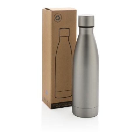 Botella sólida de acero inoxidable reciclado RCS plata | sin montaje de publicidad | no disponible | no disponible | no disponible