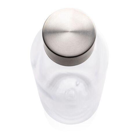 Botella de agua estanca con tapa metálica blanco | sin montaje de publicidad | no disponible | no disponible