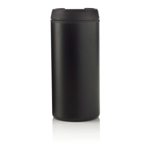 Taza Metro RCS de acero inoxidable reciclado negro | sin montaje de publicidad | no disponible | no disponible