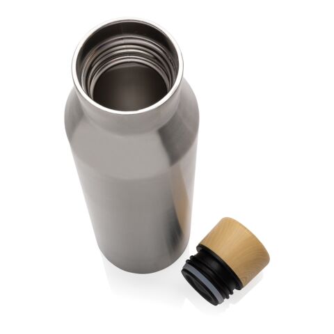 Botella al vacío acero inoxidable reciclado certificado RCS plata | sin montaje de publicidad | no disponible | no disponible