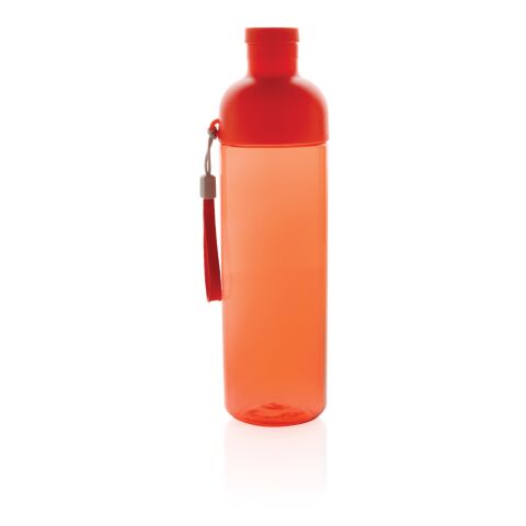 Botella de agua antigoteo PET reciclado Impact RCS 600 ml rojo | sin montaje de publicidad | no disponible | no disponible