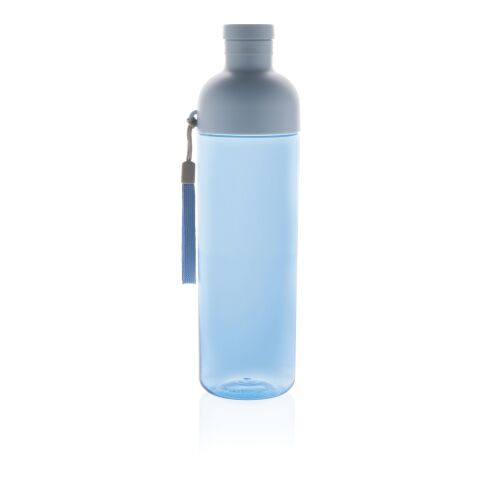 Botella de agua antigoteo PET reciclado Impact RCS 600 ml azul | sin montaje de publicidad | no disponible | no disponible