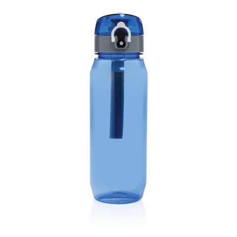 Botella de agua Yide antigoteo PET reciclado RCS 800 ml azul | sin montaje de publicidad | no disponible | no disponible
