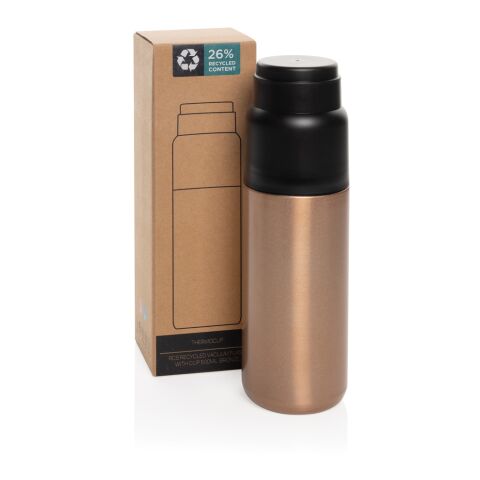 Termo reciclado Thermocup RCS con taza de 500 ml bronce