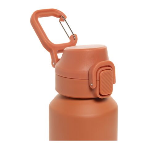 Botella deportiva Via RCS Re-steel con tapa bloqueable 600ML naranja | sin montaje de publicidad | no disponible | no disponible