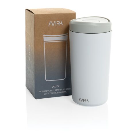 Taza Avira Alix acero inoxidable RCS sistema de clic 400 ml Blanco | sin montaje de publicidad | no disponible | no disponible