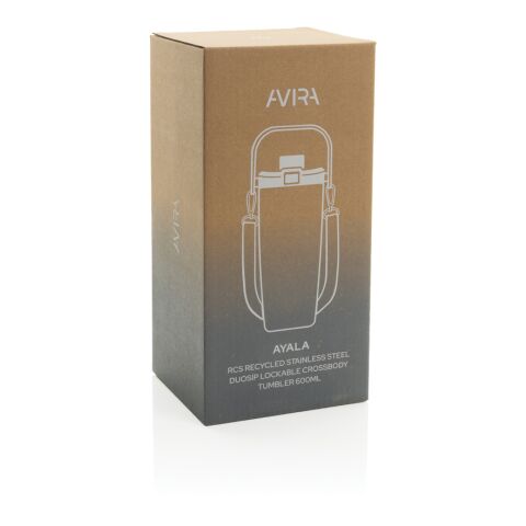 Taza con cierre Avira Ayala RCS Re-steel Duosip negro | sin montaje de publicidad | no disponible | no disponible