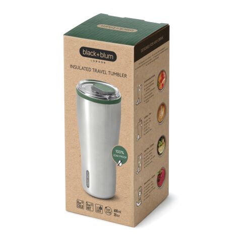 Vaso de viaje aislado Black+Blum 600 ml verde oliva | sin montaje de publicidad | no disponible | no disponible