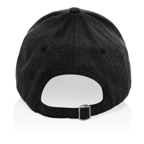 Gorra 6 paneles tejido jaspeado reciclado Milo AWARE™200 gr negro | sin montaje de publicidad | no disponible | no disponible | no disponible