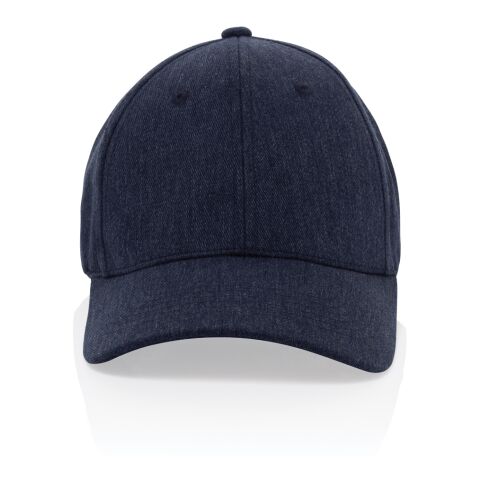 Gorra 6 paneles tejido jaspeado reciclado Milo AWARE™200 gr azul marino | sin montaje de publicidad | no disponible | no disponible | no disponible