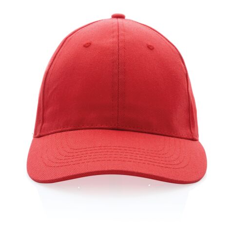 Gorra Impact 6 paneles 280gr de algodón reciclado Rojo Delicioso | sin montaje de publicidad | no disponible | no disponible | no disponible