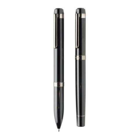Set de bolígrafos Swiss Peak OSLO acero inoxidable reciclado negro