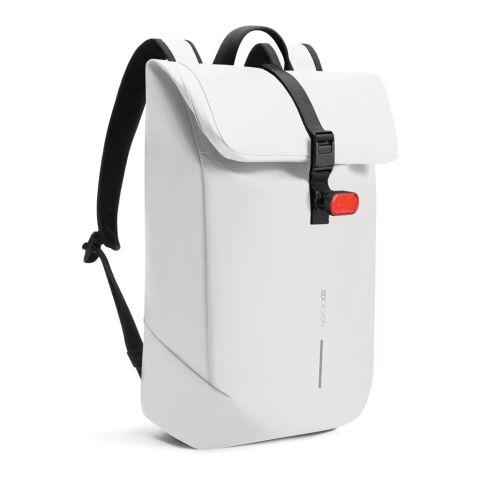 Mochila urbana resistente al agua con solapa gris-negro | sin montaje de publicidad | no disponible | no disponible