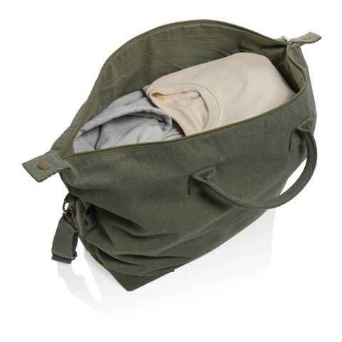 Bolsa de fin de semana de lona reciclada Kezar AWARE™ verde | sin montaje de publicidad | no disponible | no disponible | no disponible