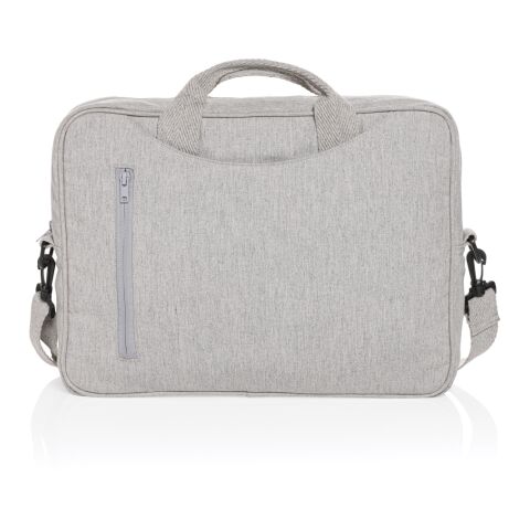 "Maletín ordenador 15,4"" de algodón reciclado Laluka AWARE™ gris | sin montaje de publicidad | no disponible | no disponible | no disponible
