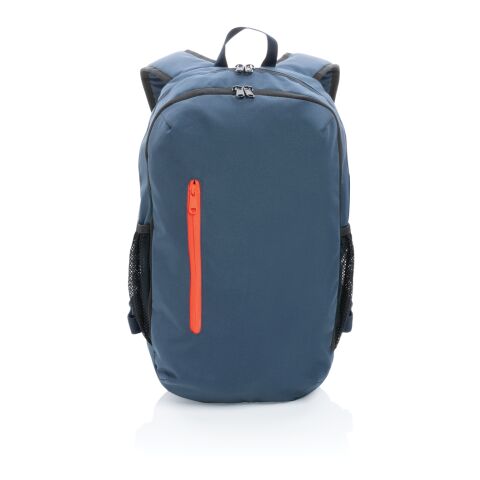 Mochila casual Impact AWARE ™ 300D RPET azul marino-rosa | sin montaje de publicidad | no disponible | no disponible | no disponible
