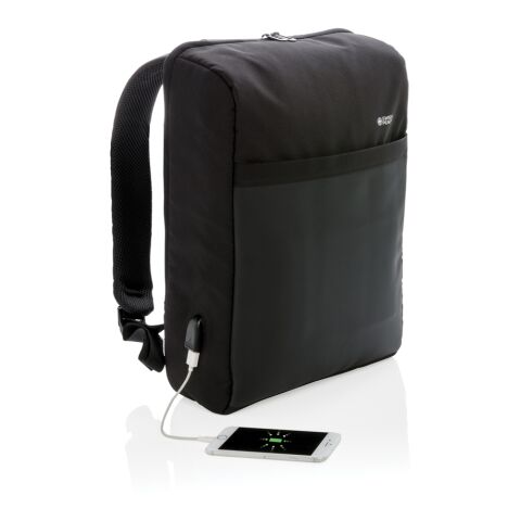 Mochila antirrobo 15&quot; Swiss Peak con protección RFID y USB negro | sin montaje de publicidad | no disponible | no disponible