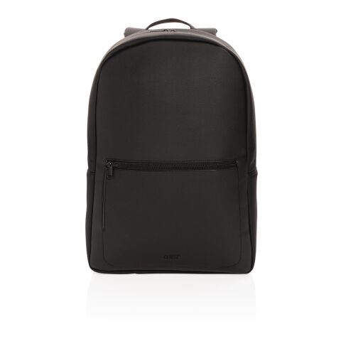 Mochila para portátil Swiss Peak de cuero vegano sin PVC negro | sin montaje de publicidad | no disponible | no disponible