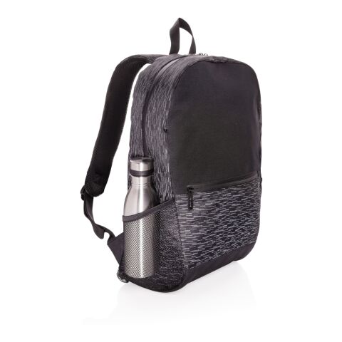 Mochila reflectante para portátil RPET con trazador AWARE ™ negro | sin montaje de publicidad | no disponible | no disponible | no disponible