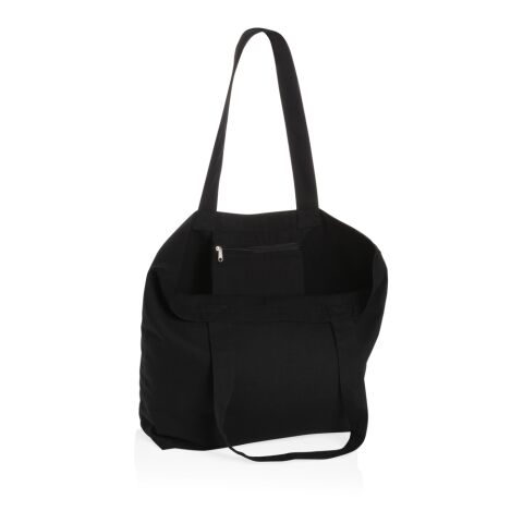 Bolsa compra de lona Impact Aware™ de 240 g/m² con bolsillo negro | sin montaje de publicidad | no disponible | no disponible | no disponible