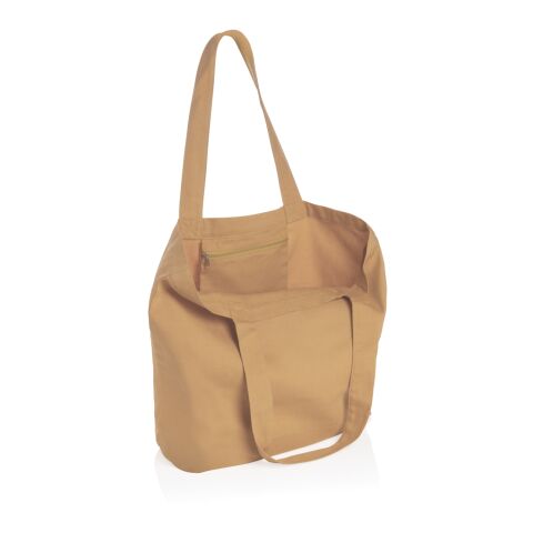 Bolsa compra de lona Impact Aware™ de 240 g/m² con bolsillo marron