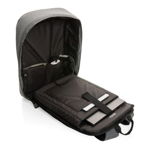 Mochila antirrobo para portátil 15&#039; Swiss Peak AWARE™ RFID gris | sin montaje de publicidad | no disponible | no disponible