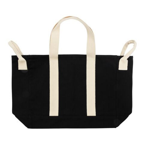 Bolsa playa BEAU AWARE™ lona reciclada 400 g/m² asa lateral negro | sin montaje de publicidad | no disponible | no disponible | no disponible
