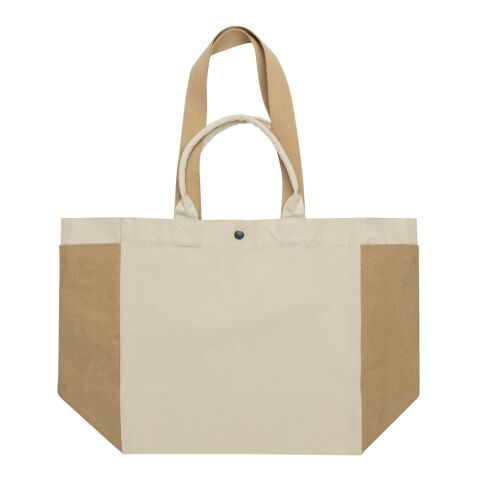 Bolsa de compra BEAU AWARE™ de lona reciclada 400 g/m² blanco