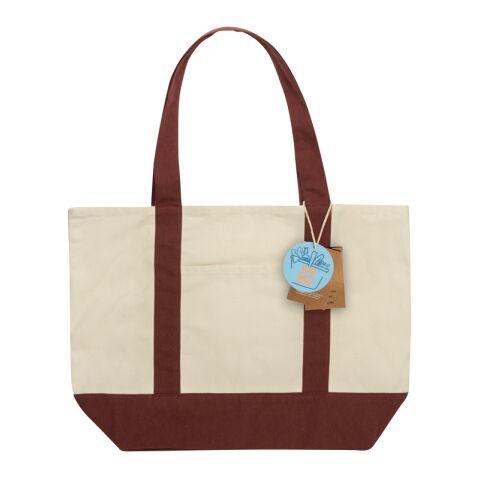 Bolsa tela de algodón reciclado 350 g/m² SHOP LOCAL AWARE™ rojo burdeos