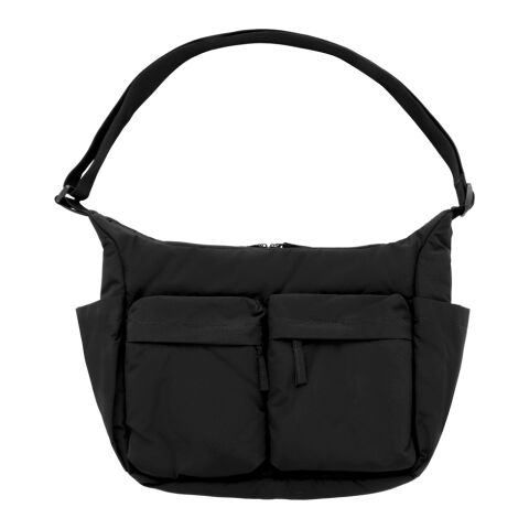 Bolso cruzado acolchado de nailon reciclado KENTO URBAN RCS negro