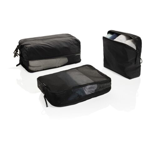 Set cubos organizadores RCS nailon reciclado KENTO URBAN negro