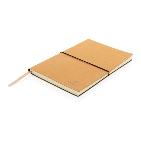 Libreta de cuero reciclado A5 marrón | sin montaje de publicidad | no disponible | no disponible