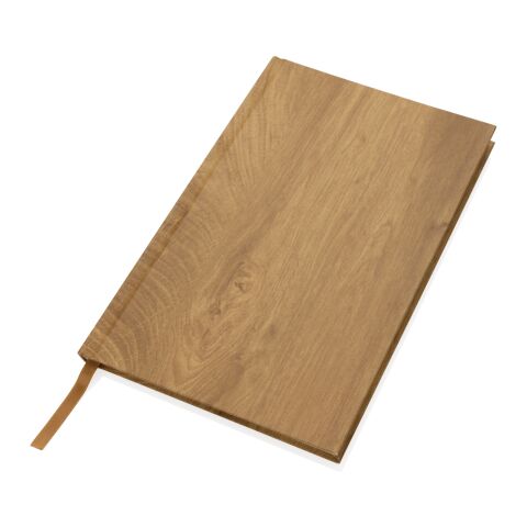 Libreta A5 con estampado de madera Kavana marron | sin montaje de publicidad | no disponible | no disponible