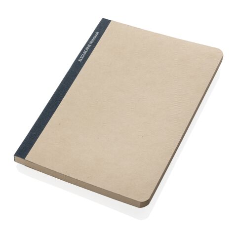 Libreta A5 papel caña de azúcar certificado Stylo Bonsucro azul | sin montaje de publicidad | no disponible | no disponible