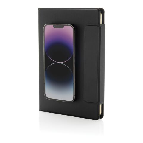 Portafolio magnético Stuart A5 con certificación RCS negro | sin montaje de publicidad | no disponible | no disponible