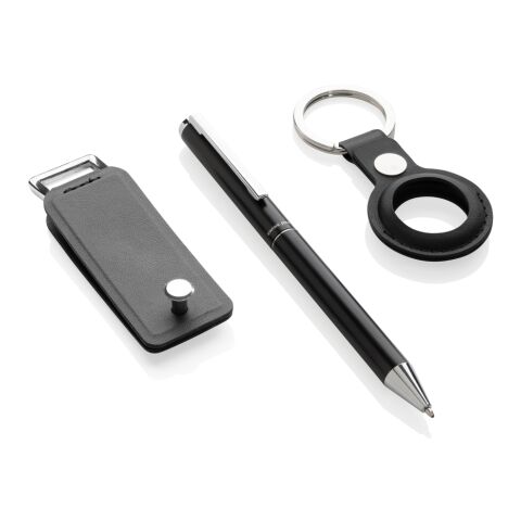 Set de regalo 3 piezas Tula de lujo de rPU certificado RCS negro | sin montaje de publicidad | no disponible | no disponible