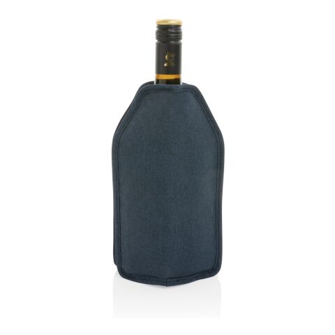 Funda para enfriador Vino AWARE™ RPET azul marino | sin montaje de publicidad | no disponible | no disponible