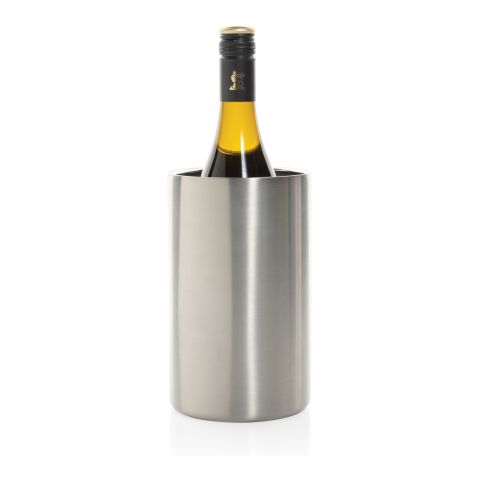 Cubo Vino de acero inoxidable reciclado certificado plata | sin montaje de publicidad | no disponible | no disponible